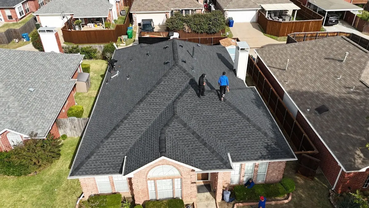 Slate & Tile Roof Repair work in progress on a Olivette property